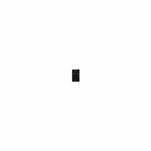 1-Gang Recessed Low Voltage Cable Wall Plate - Black