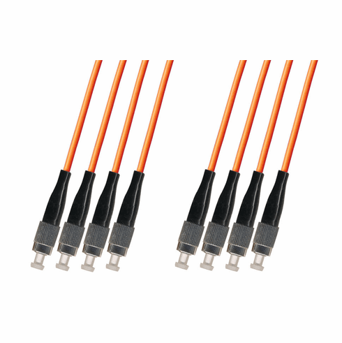 1000M FC-FC Multimode Fiber Optic Cable 62.5/125 4-Strand