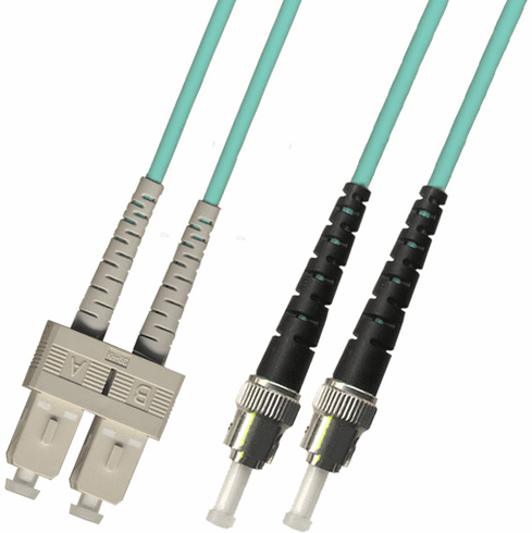 1000M SC-ST Duplex Multimode Fiber Optic Cable 50/125 10 Gigabit LSZH (10GB)