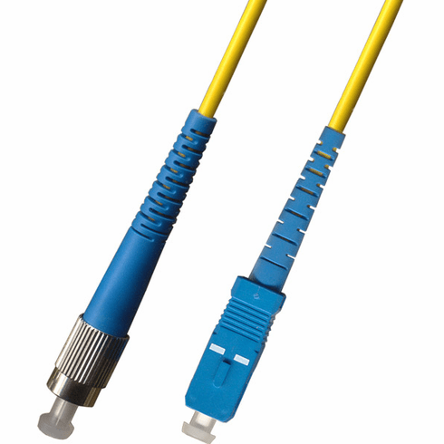 100M FC-SC Simplex Singlemode Fiber Optic Cable 9/125 Plenum