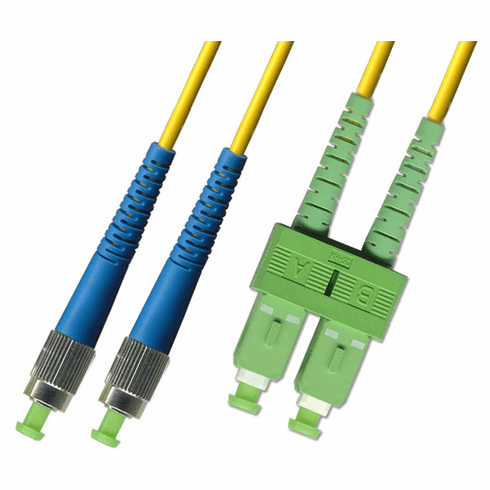 100M FC UPC to SC APC Duplex Singlemode Fiber Optic Cable 9/125