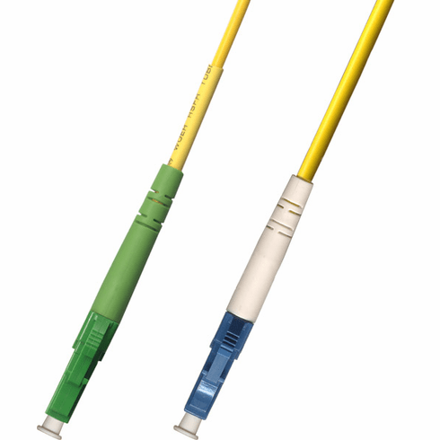 100M LC APC to LC UPC Simplex Singlemode Fiber Optic Cable 9/125