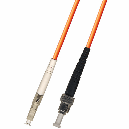 100M LC-ST Simplex Multimode Fiber Optic Cable 50/125 LSZH