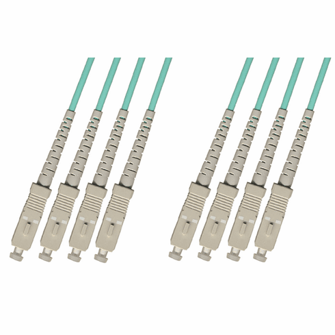 100M SC-SC Multimode Fiber Optic Cable 50/125 10 Gigabit 4 Strand (10GB)