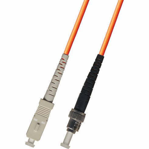 100M SC-ST Simplex Multimode Fiber Optic Cable 50/125 LSZH