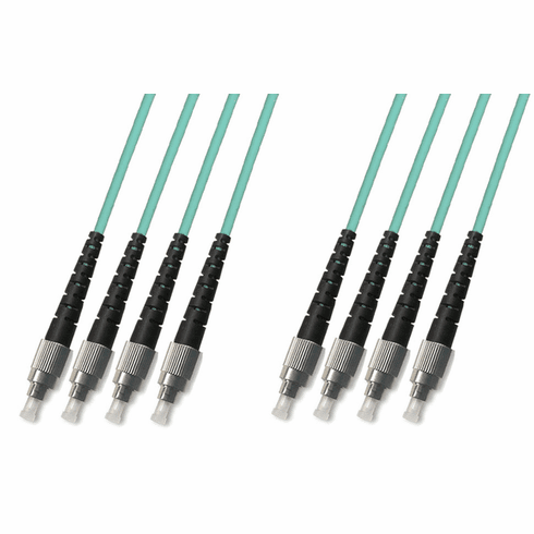 10M FC-FC Multimode Fiber Optic Cable 50/125 10 Gigabit 4 Strand (10GB)