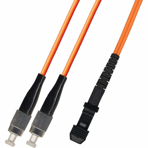 10M FC-MTRJ Duplex Multimode Fiber Optic Cable 62.5/125 Plenum