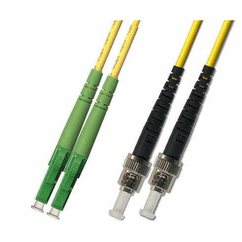 10M LC APC to ST UPC Duplex Singlemode Fiber Optic Cable 9/125