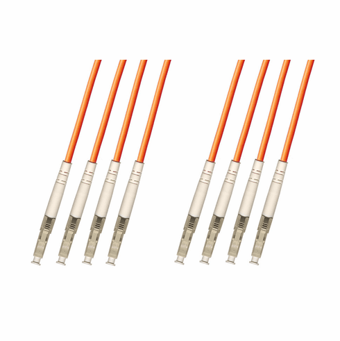 10M LC-LC Multimode Fiber Optic Cable 62.5/125 4-Strand