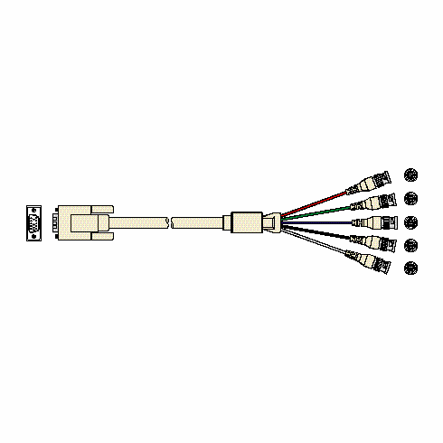 HD15 M - 5 BNC M, 6 ft