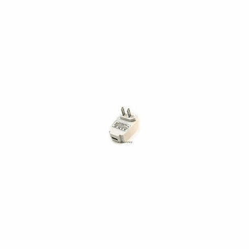 High-Speed WALL Power to USB Female Converter - White