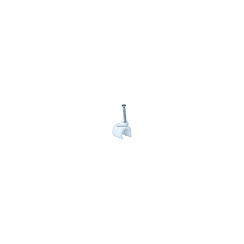 Hook cable clips with steel nail, 15mm, 100pcs/Pack