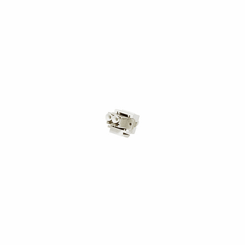 Keystone Jack - Modular Fiber Optic LC (White)