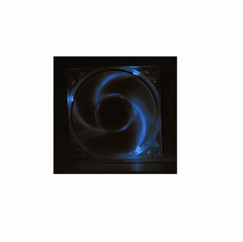 Lighted Case Fan 80 x 80 x 25 mm, 4 Pin, BB, Blue LED