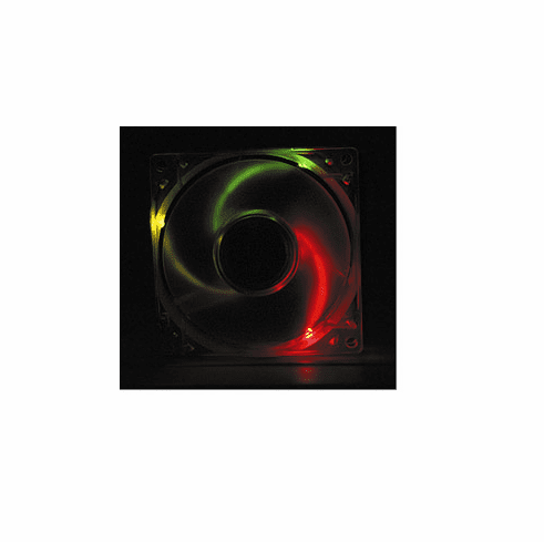 Lighted Case Fan 80 x 80 x 25 mm, 4 Pin, BB, Multi LED