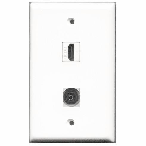 RiteAV - 1 Port HDMI 1 Port Toslink Wall Plate