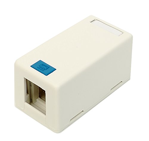 Surface Mount Box 1 Port for Cat5e Jacks Blank