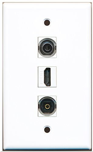 RiteAV - 1 Port HDMI 1 Toslink 1 3.5mm Wall Plate