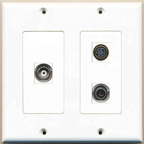 RiteAV - 1 Port S-Video 1 Port 3.5mm 1 Port BNC - 2 Gang Wall Plate