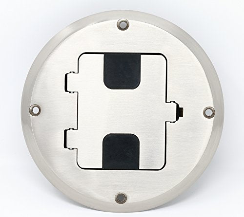 RiteAV Floor Box Blank - Stainless Steel