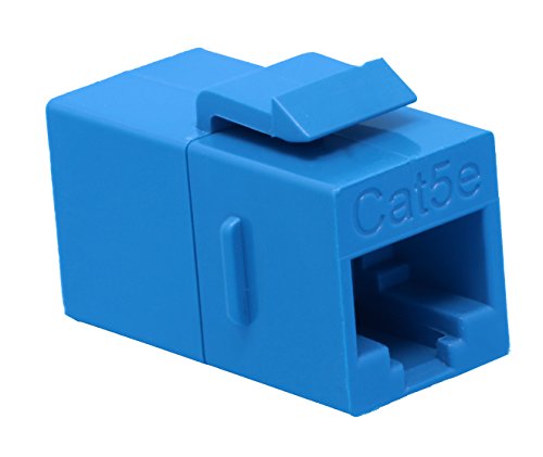RiteAV CAT5E Keystone Jack Coupler Blue Female/Female