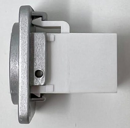 HDMI D Series Chassis Panel Mount Connector Pass Through Solderless Bulkhead Coupler, Silver Metal Housing/White HDMI