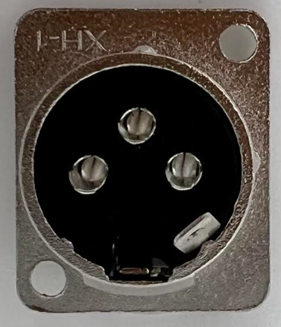 XLR 3 Pole Female D Series Heavy Duty Chassis Panel Mount Connector Bulkhead Coupler, Silver Metal Housing/Solder Contacts on back