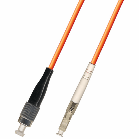 0.3m ( 1FT ) FC-LC Simplex Multimode Fiber Optic Cable 50/125 Riser