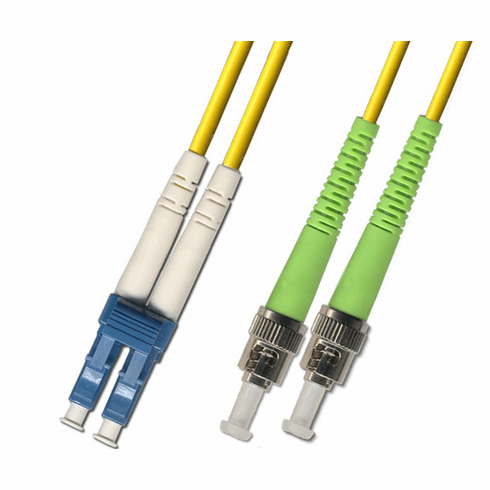 0.3M (1FT) LC UPC to ST APC Duplex Singlemode Fiber Optic Cable 9/125