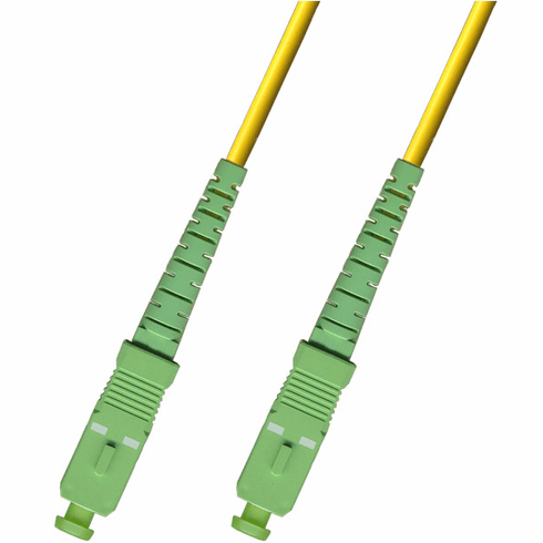 0.3M (1FT) SC APC to SC APC Simplex Singlemode Fiber Optic Cable 9/125