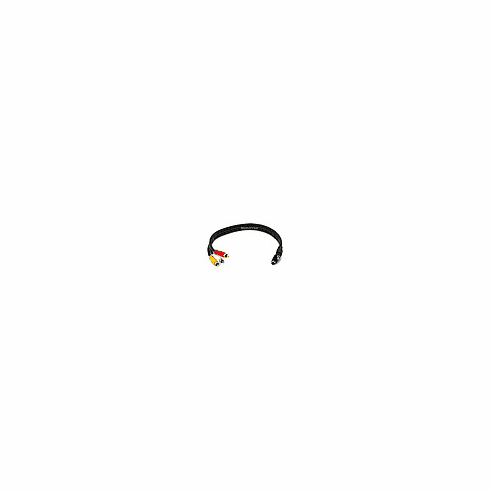 1.5ft S-Video|3.5mm Stereo to Composite RCA|RCA Stereo Combo 22AWG Cable (Gold Plated)