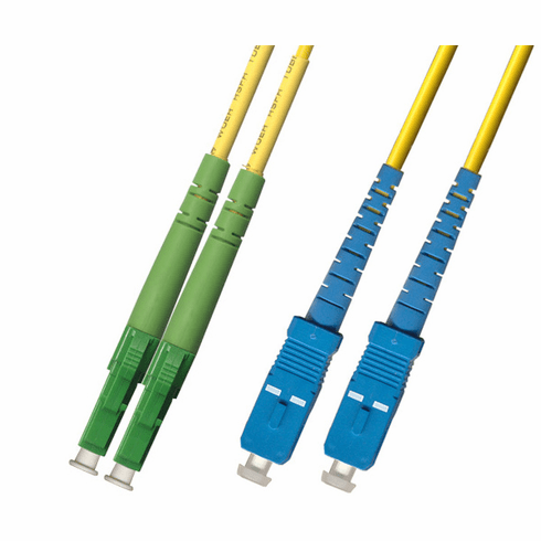 1000M LC APC to SC UPC Duplex Singlemode Fiber Optic Cable 9/125