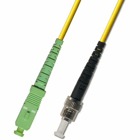 100M SC APC to ST UPC Simplex Singlemode Fiber Optic Cable 9/125 ...