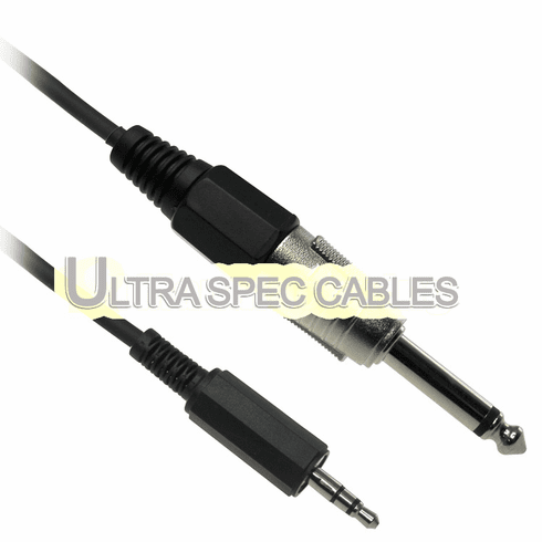 10ft 3.5mm (1/8 inch) TRS Male to 6.3mm (1/4 inch) TS Male Cable