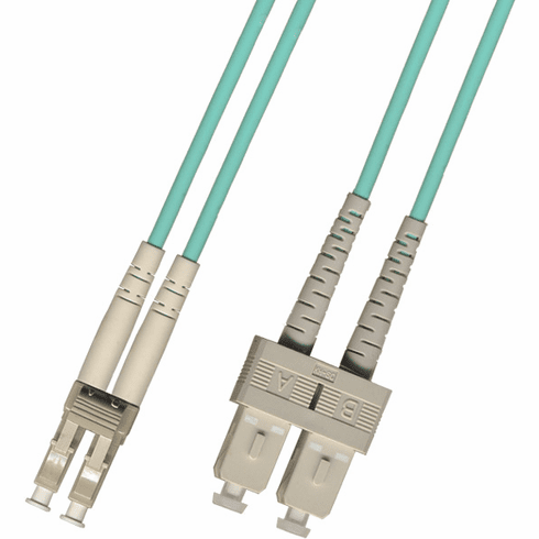 10M LC-SC Duplex Multimode Fiber Optic Cable 50/125 10 Gigabit Riser (10GB)