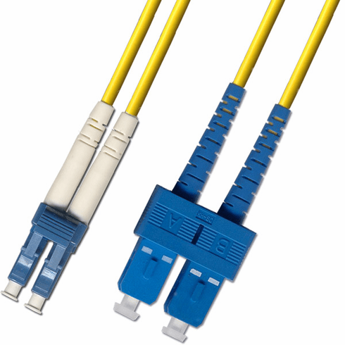 10M LC-SC Duplex Singlemode Fiber Optic Cable 9/125