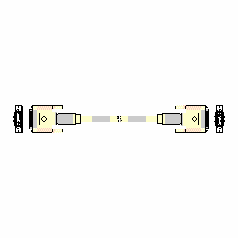 13W3 M/M, 1.2M (4 ft.)