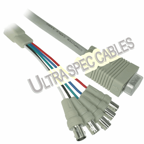 1ft VGA Female to 5 BNC Female Cable