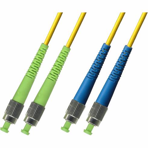 1M FC APC to FC UPC Duplex Singlemode Fiber Optic Cable 9/125