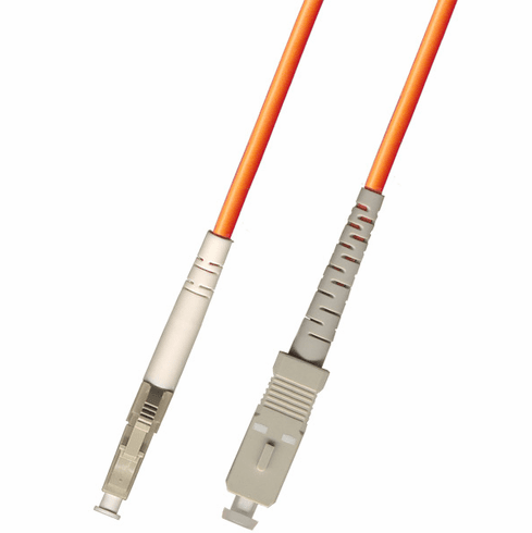 1M LC-SC Simplex Multimode Fiber Optic Cable 62.5/125 Riser