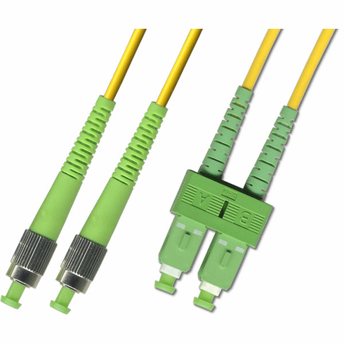 200M FC APC to SC APC Duplex Singlemode Fiber Optic Cable 9/125