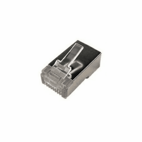 25 RJ45 ENDS MODULAR PLUGS CAT5E SHIELDED ETHERNET CABLE END CONNECTORS