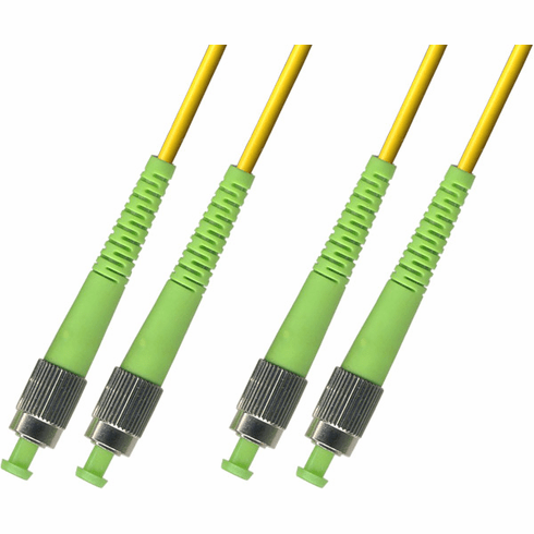 250M FC APC to FC APC Duplex Singlemode Fiber Optic Cable 9/125