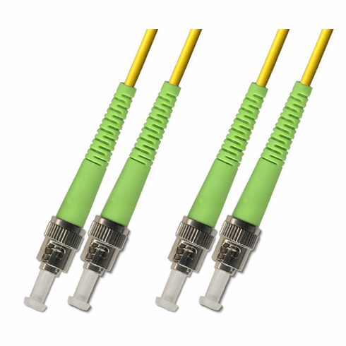 250M ST APC to ST APC Duplex Singlemode Fiber Optic Cable 9/125