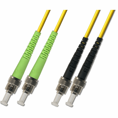 250M ST APC to ST UPC Duplex Singlemode Fiber Optic Cable 9/125