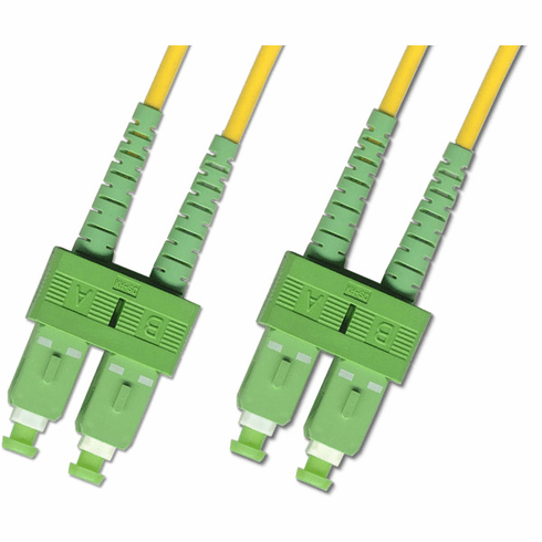 25M SC APC to SC APC Duplex Singlemode Fiber Optic Cable 9/125