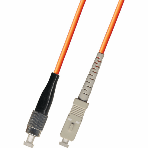 300M FC-SC Simplex Multimode Fiber Optic Cable 50/125 Plenum