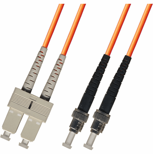 300M SC-ST Duplex Multimode Fiber Optic Cable 50/125 Plenum