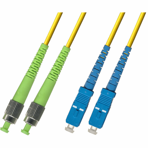 30M FC APC to SC UPC Duplex Singlemode Fiber Optic Cable 9/125