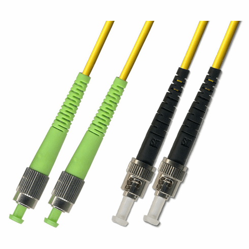 30M FC APC to ST UPC Duplex Singlemode Fiber Optic Cable 9/125